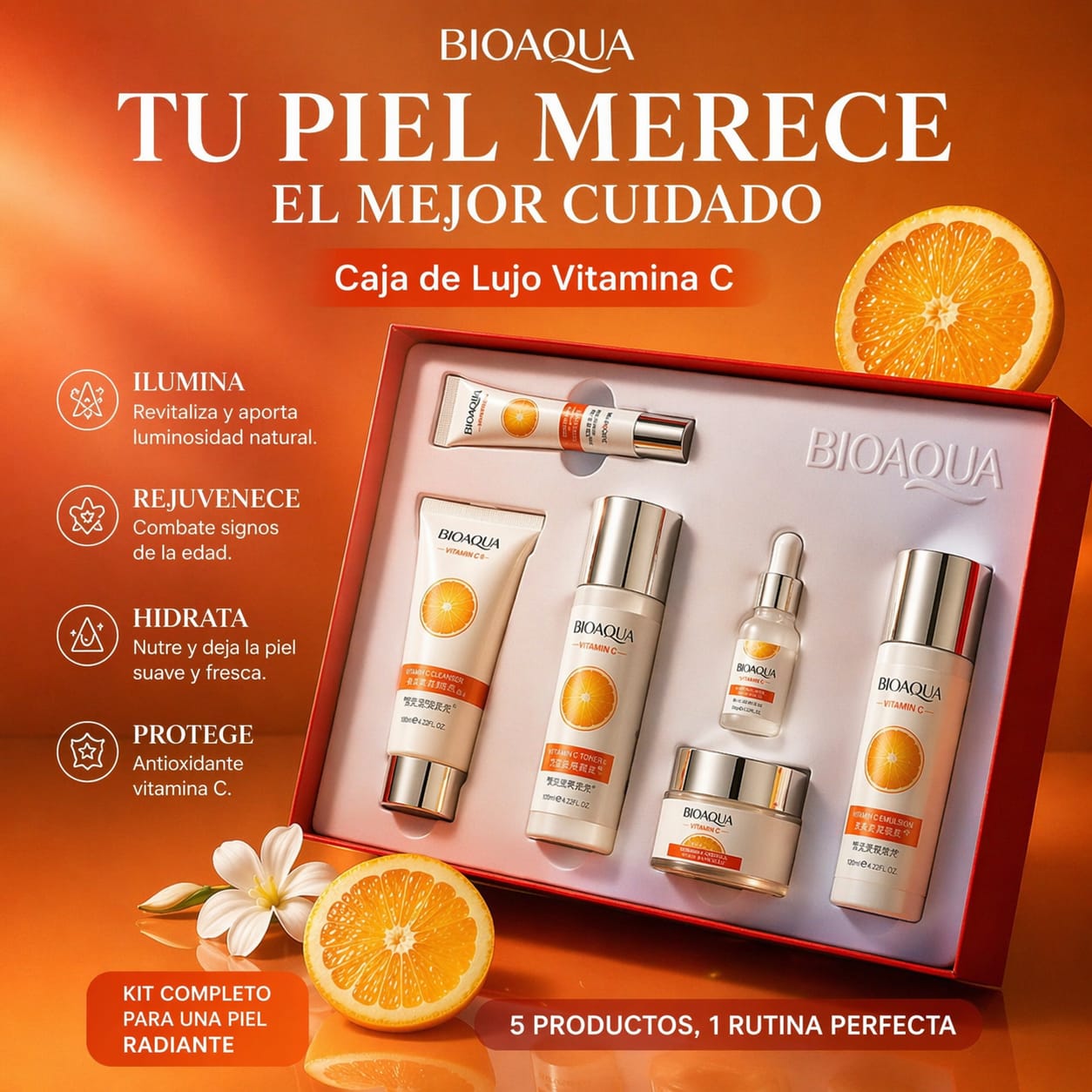 Kit Facial Vitamina C BIOAQUA